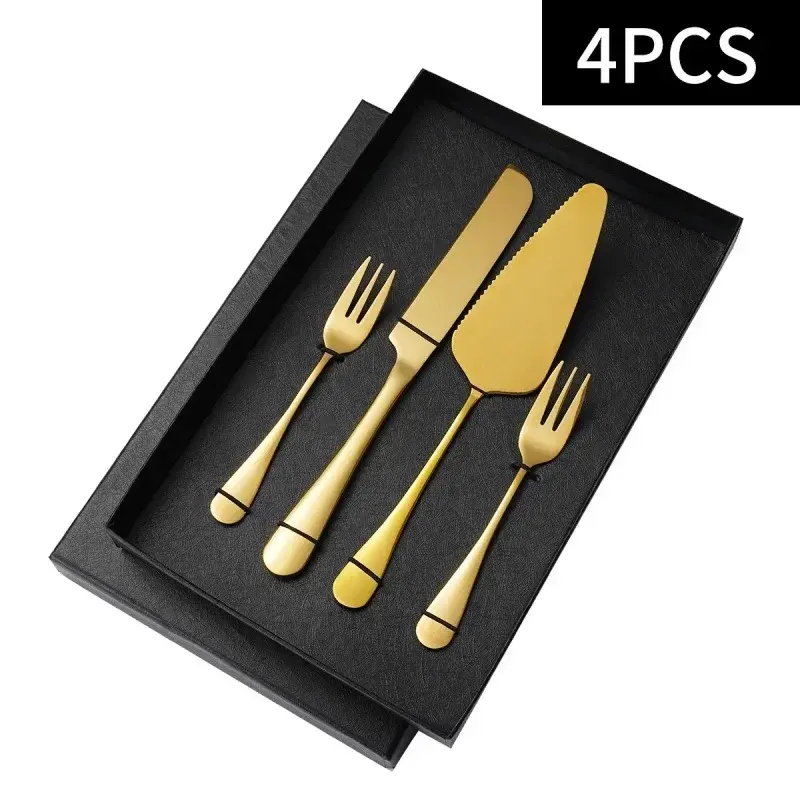 2/4Pcs Cake Knife Spatula Set Spatula Steak Spatula Bread Cutting Tool Cheese Knife Pie Pizza Stainless Steel Baking Tool Gift