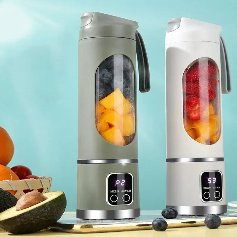 450ml Portable Electric Juicer USB Charging Mini Juicer Fruit Mixer Electric Handheld Juicer for Home Shakes and Smoothies Mixer