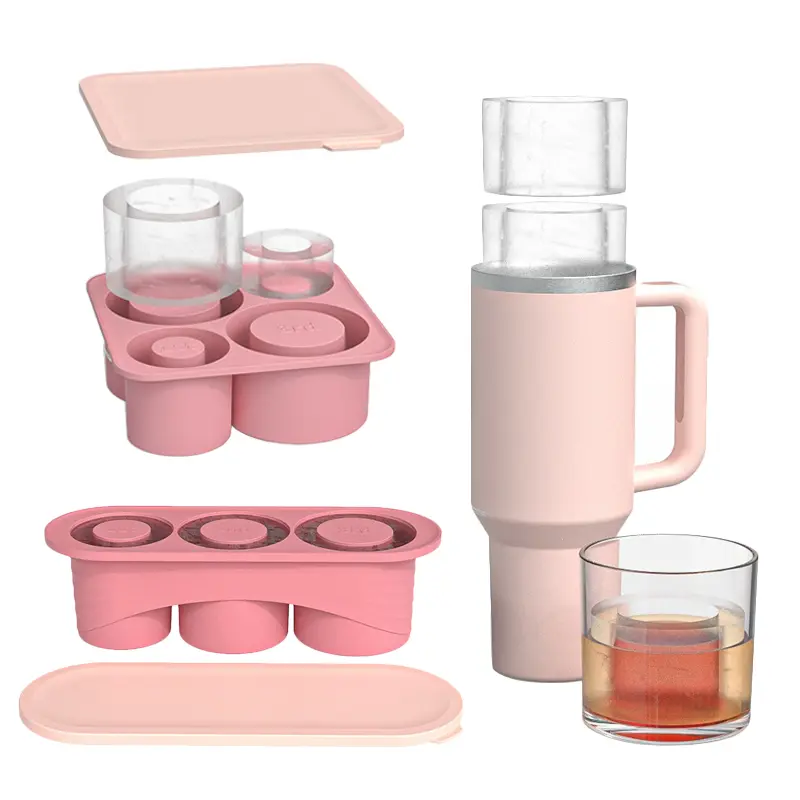 Summer cold drink making Ice Mould Trays For Stanley tumblers Silicone Ice Making Beverage Cup Maker Ice Mold For Water Cup