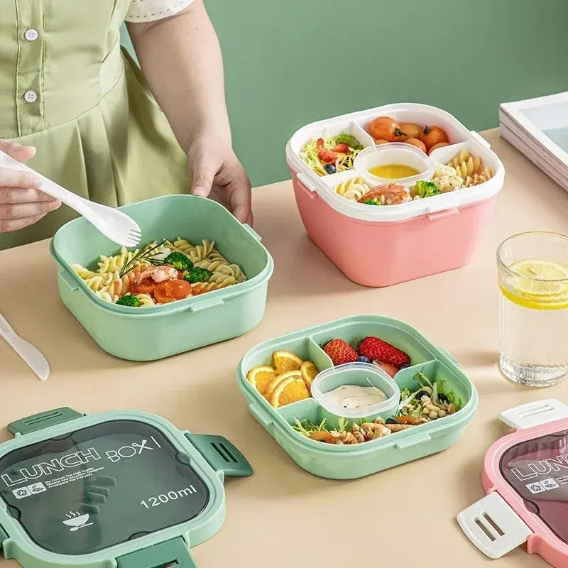 1200ml/1700ml Compartments Lunch Box for Kids Food Storage Containers Lunch box Picnic Salad box School Tableware Bento Box