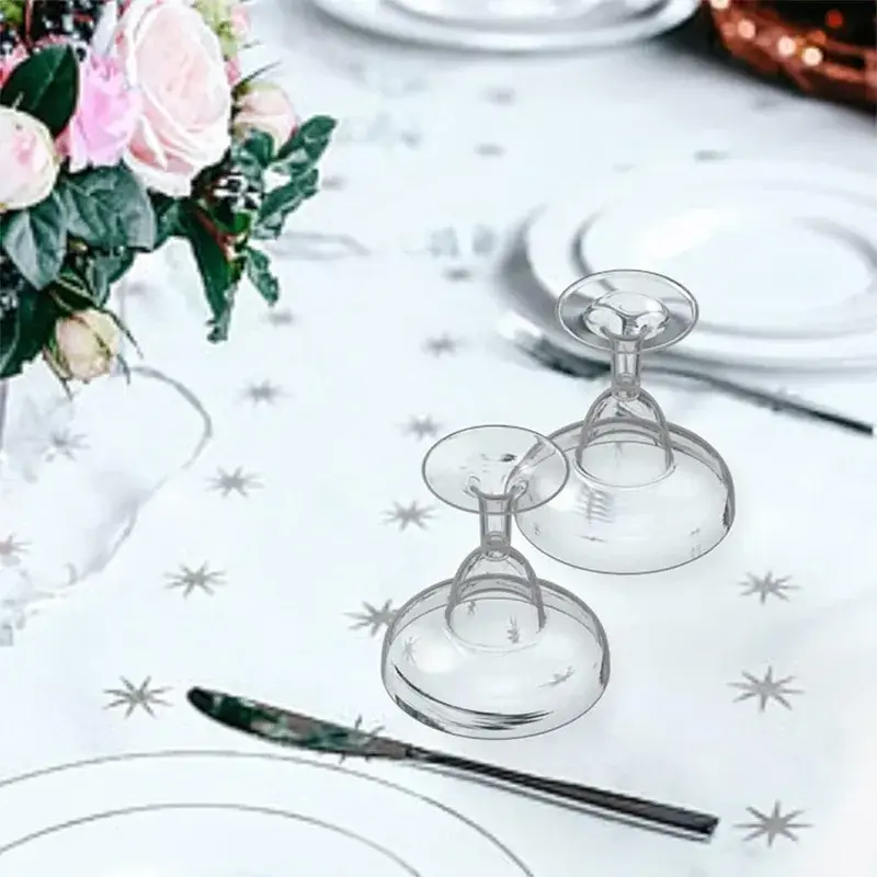 20Pcs Plastic Champagne Glasses Disposable Cocktail High Martini Glasses Flute Glasses Wedding Party Juice Drink Bar Cups