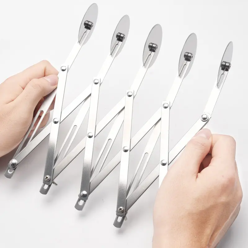 Stainless Steel Dough Divider 3/5/7 Wheel Cutter Flexible Roller Blade Dough Knife Noodle Pizza Pastry Peeler Baking Pan Tool