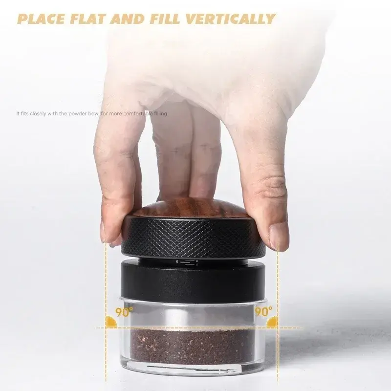 51/53/58.35mm Gravity Spring Coffee Distributors Coffee Tamper Adjustable Depth Calibrated Espresso Tamper Coffee Accessories