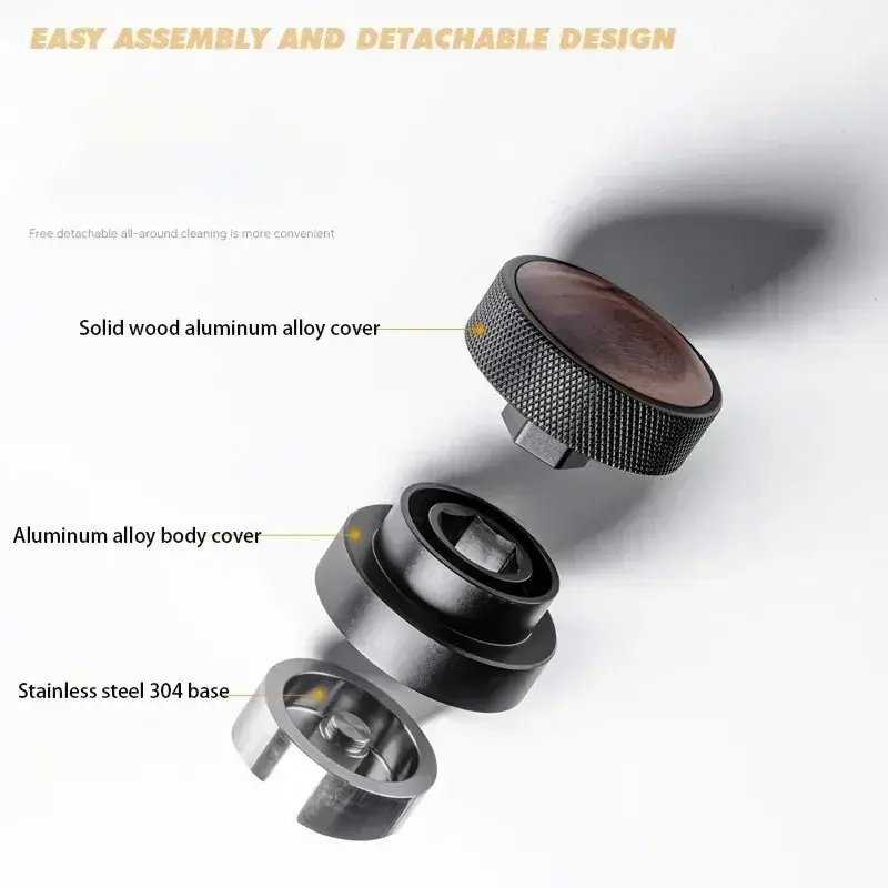 51/53/58.35mm Gravity Spring Coffee Distributors Coffee Tamper Adjustable Depth Calibrated Espresso Tamper Coffee Accessories