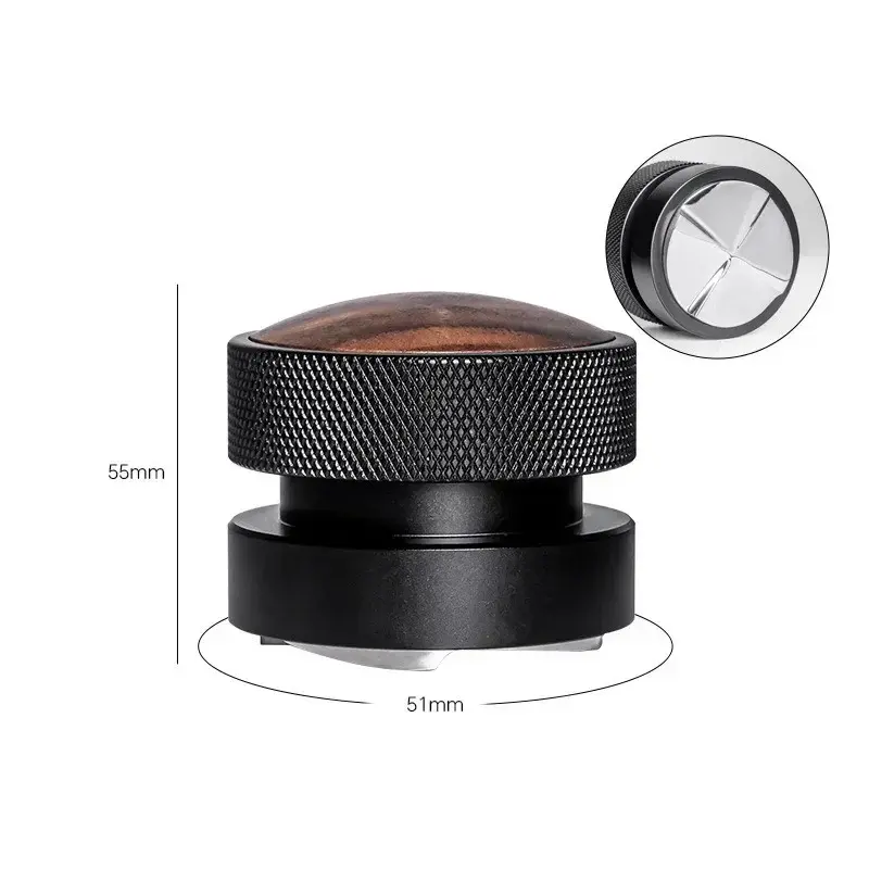 51/53/58.35mm Gravity Spring Coffee Distributors Coffee Tamper Adjustable Depth Calibrated Espresso Tamper Coffee Accessories