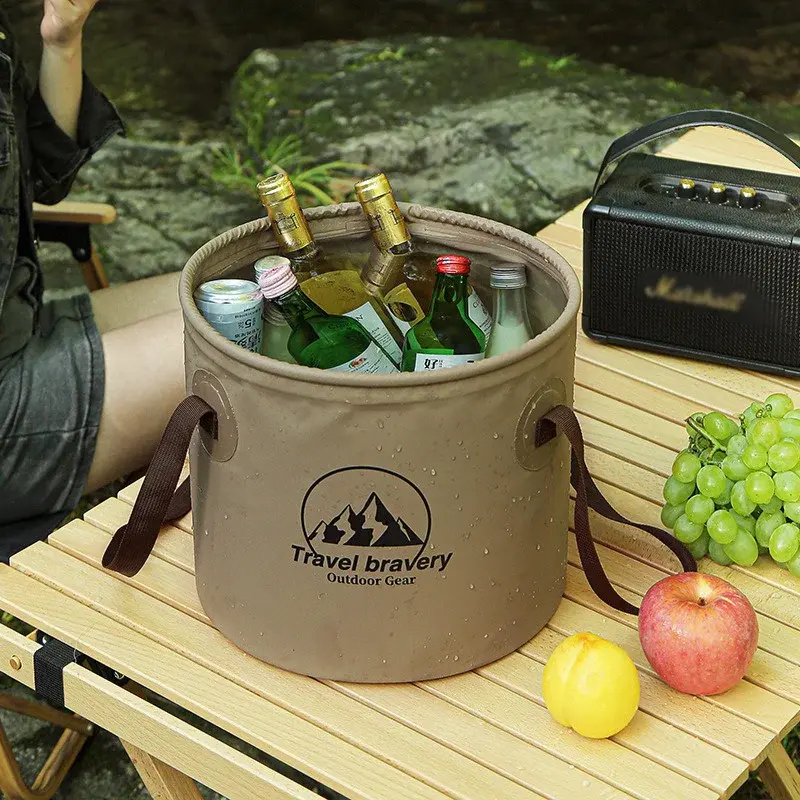 10/20L Multi-functional Water Bucket Portable Outdoor Collapsible Bucke Container Waterproof Travel Basin Camping Storage Bucket