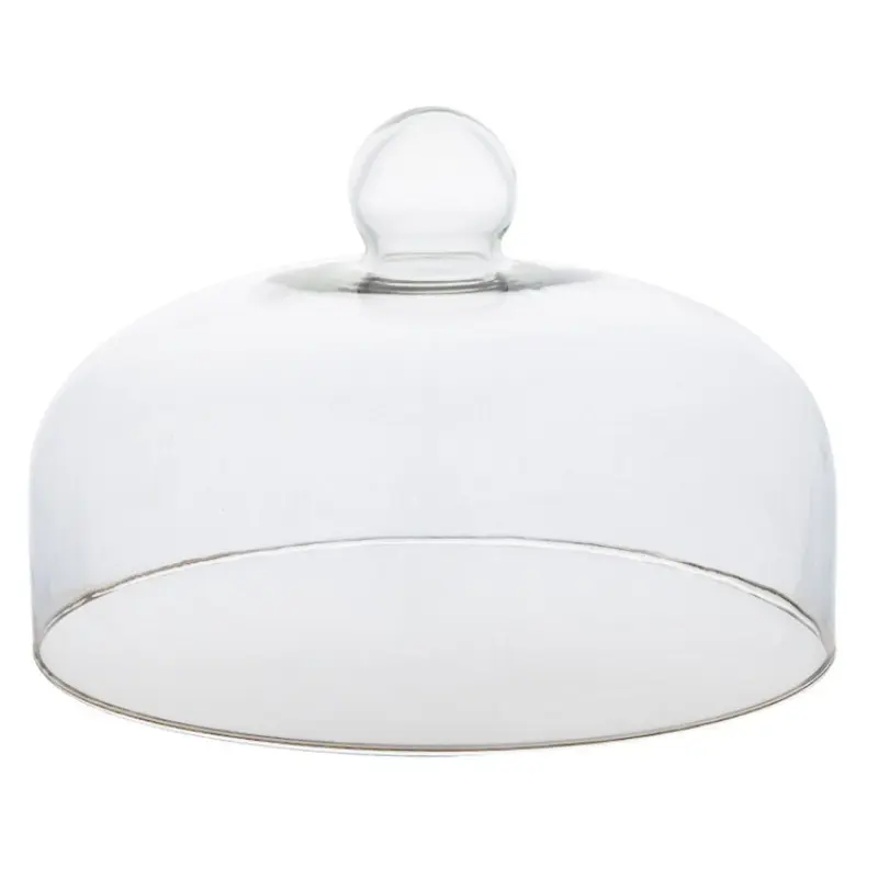 Dome Glass Cake Cover Transparent Cloche Lid Cake Cheese Food Dustproof Glass Tall Cover Party Table Decoration Kitchen Supply