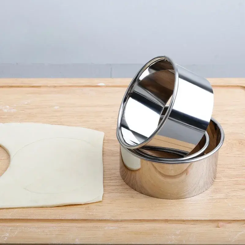 4/12pcs Dumpling Mold Set Stainless Steel Chinese Dumpling Maker Metal Empanada Dough Pressing Tool Pastry Shuijiao Kitchen Tool