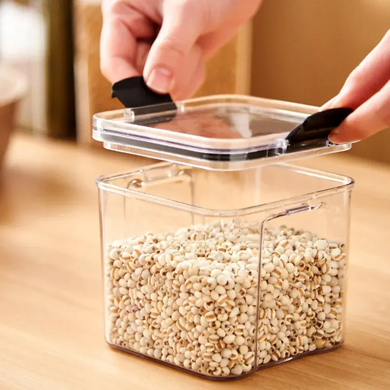 Kitchen Storage Box Food Storage Container Sealed Moisture-proof Grain Storage Tank with Lid Coffee bean noodles Bottle Canister