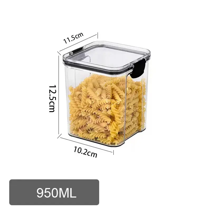 Kitchen Storage Box Food Storage Container Sealed Moisture-proof Grain Storage Tank with Lid Coffee bean noodles Bottle Canister