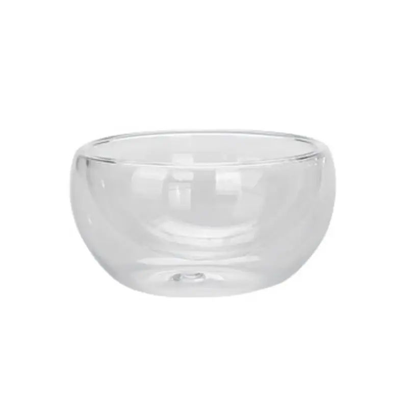 2/6Pcs Double Layer Glass Tea Cup Set Transparent Drinkware Coffee Milk Water Mug Multi-Purpose Brewings Tea Cup Kitchen Tools
