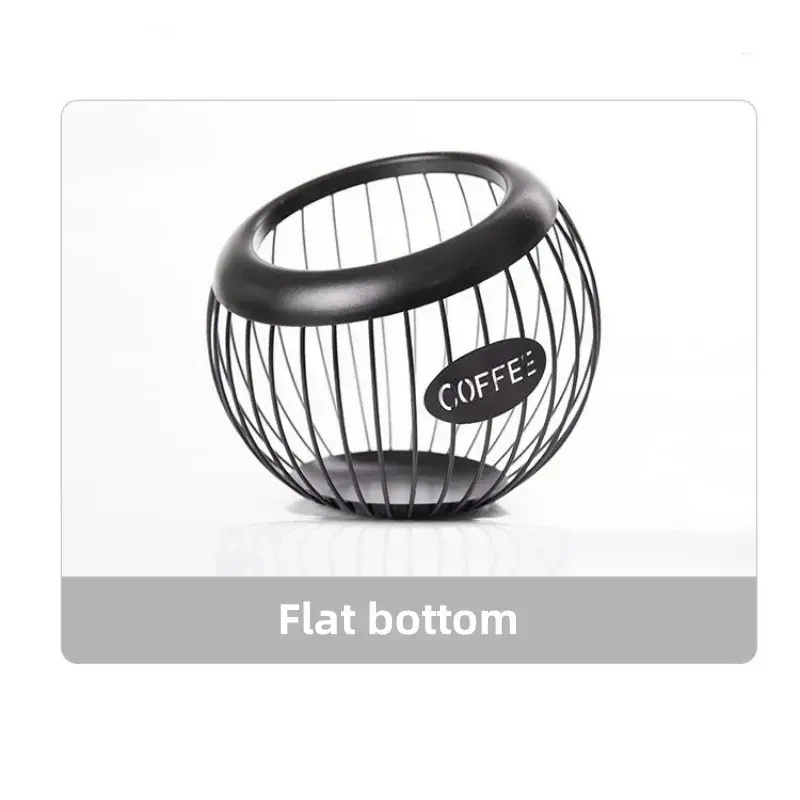 Iron Coffee Capsule Holder Fruit Snack Storage Rack Multifunctional Hollow Coffee Pod Storage Rack Suitable for Home Cafes