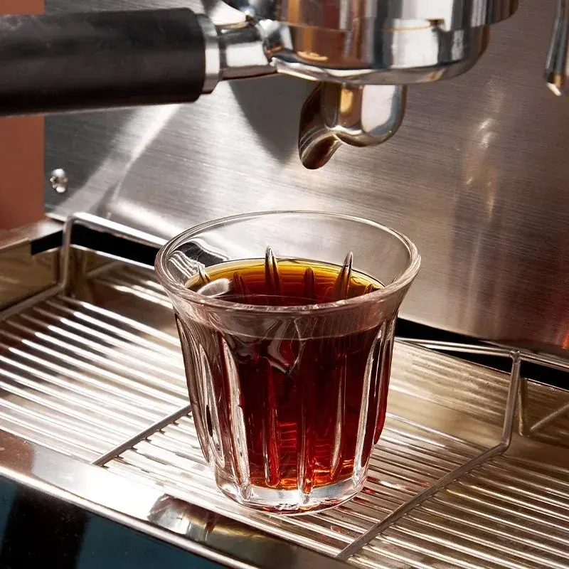 90/130/160/200ML Clear Glass Coffee Cup Heat-resistant Wedding Party Cocktail Beer Cup Breakfast Milk Cappuccino latté Glass Cup