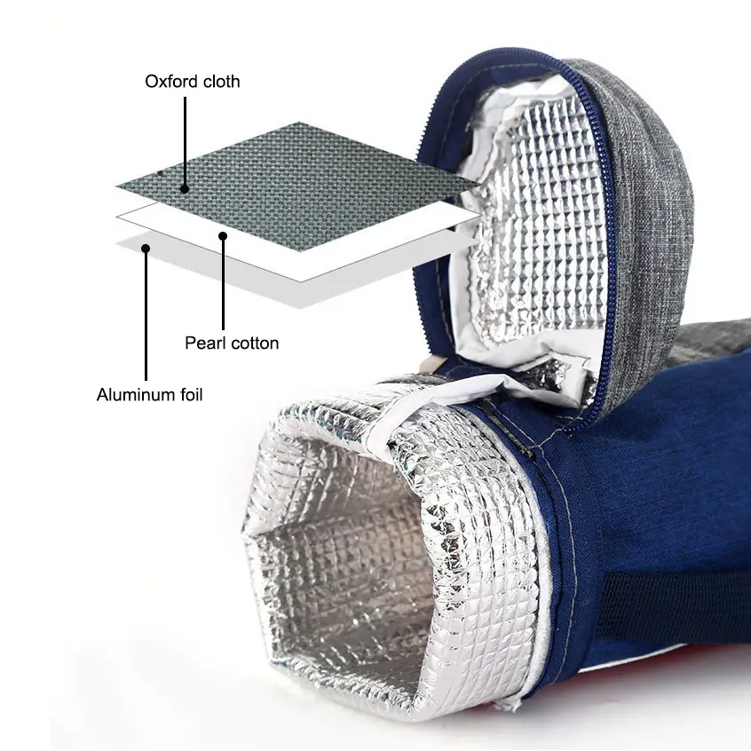 Summer Travel Portable Cooler Bag Oxford Cloth Insulation Sleeve Camping Insulated Water Bottle Keep warm/cold Drink Carrier