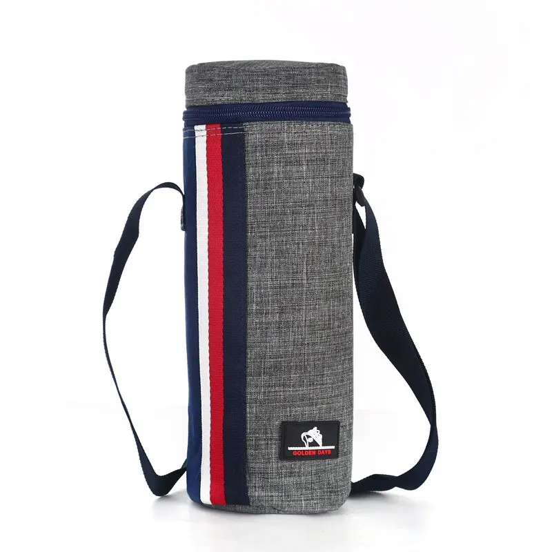 Summer Travel Portable Cooler Bag Oxford Cloth Insulation Sleeve Camping Insulated Water Bottle Keep warm/cold Drink Carrier