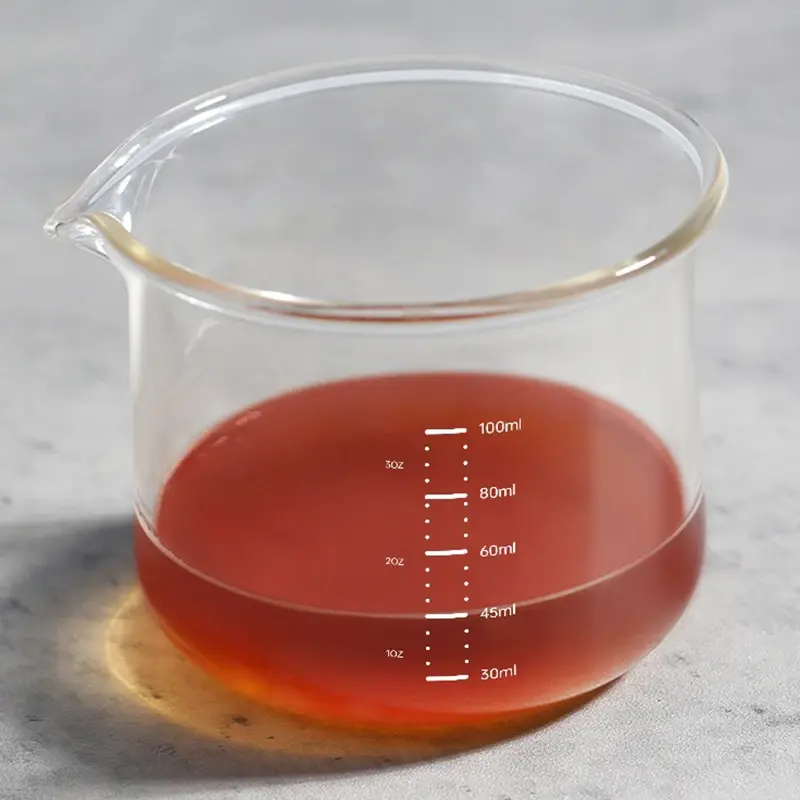 100ml Transparent Espresso Glasses with Scale Measuring Cup Coffee Extraction Cup Glass Milk Cups Professional Barista Tools