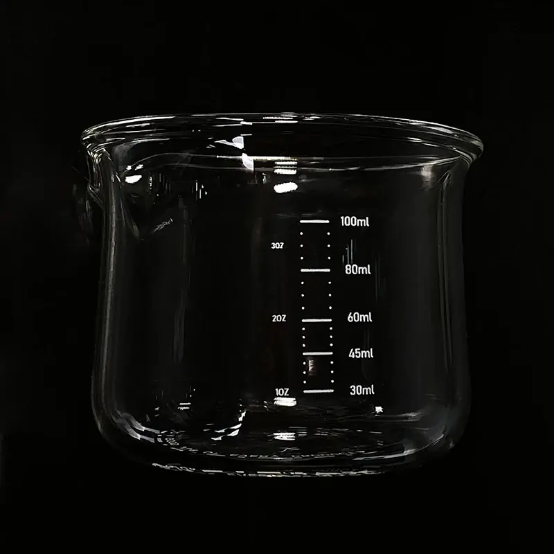 100ml Transparent Espresso Glasses with Scale Measuring Cup Coffee Extraction Cup Glass Milk Cups Professional Barista Tools