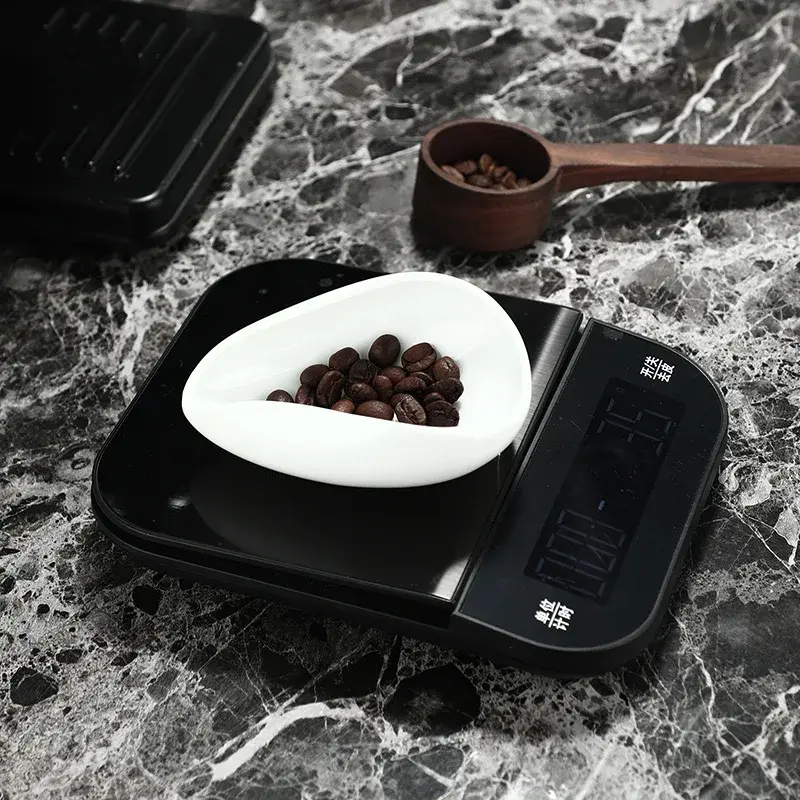 Coffee Beans Dose Trays Ceramic Pure White Smooth Porcelain Teaspoon Tea Separator Vessel Coffee Bean Spoon Shovel Tea Trays