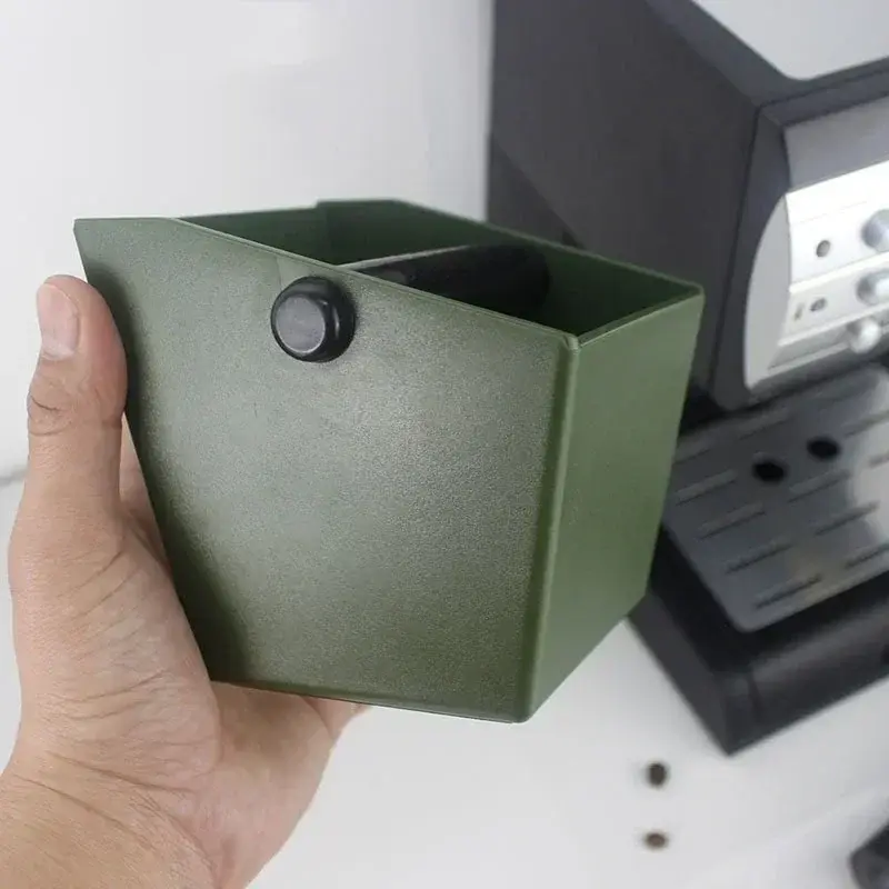 800ml ABS Coffee Knock Box Espresso Dump Bin For Coffee Grounds with Removable Knock Bar Knock Box Baristas Machine Accessories