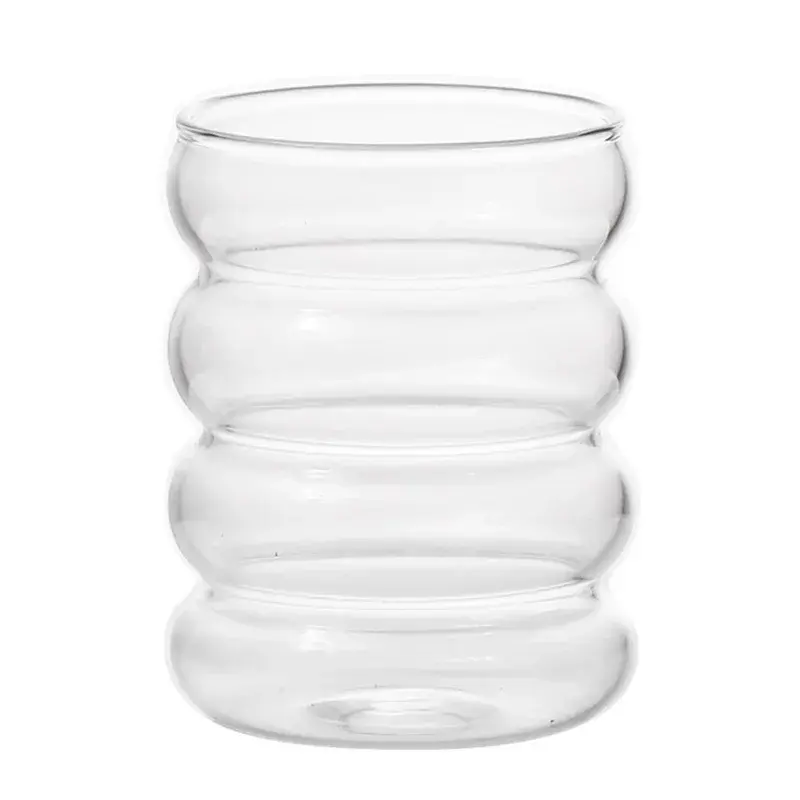 350ML Transparent Glass Cup High borosilicate Heat-resistant Caterpillar Shape Drinking Glasses Coffee mug Beer Juice Milk Cups