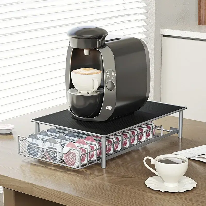 Coffee Capsules Drawer for Tassim  60 Capsules Organizer Coffee Pod Holder Rack Storage Drawer Shelves Coffeeware Accessories