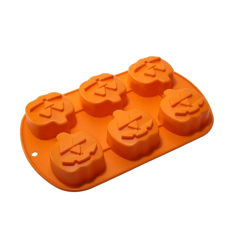 Halloween Moulds Pumpkin Shape Silicone Cake Mold DIY Halloween Skull Pumpkin Chocolate Cookie Baking Cake Pudding Fondant tools