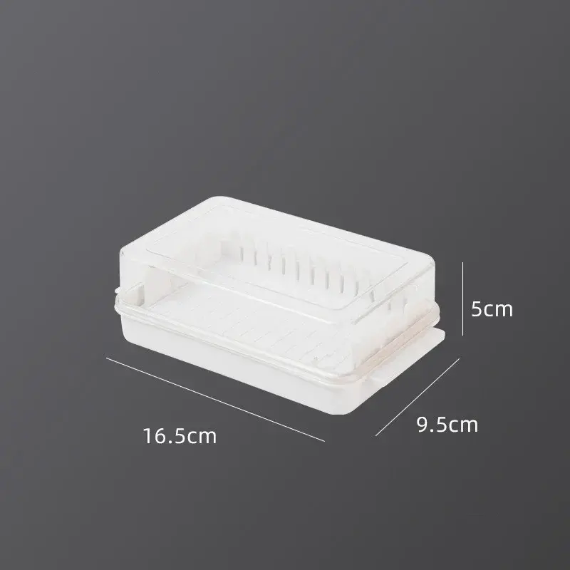 Butter Cutting Storage Box Crisper Box Cheese with Lid Double Side Handles for Convenient Storage Butter Knife Cutting Box