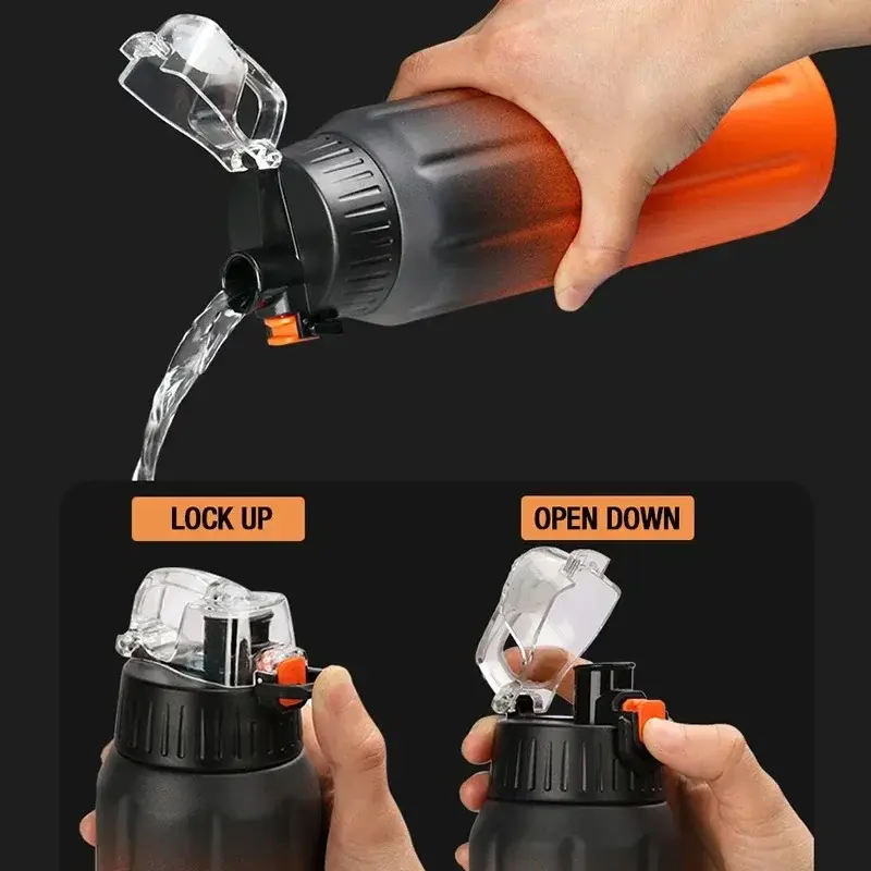 600ML Thermos Bottle Stainless Steel Sports Water Bottle Keep Cold and Hot Vacuum Flasks Leak Proof Outdoor Water Bottles