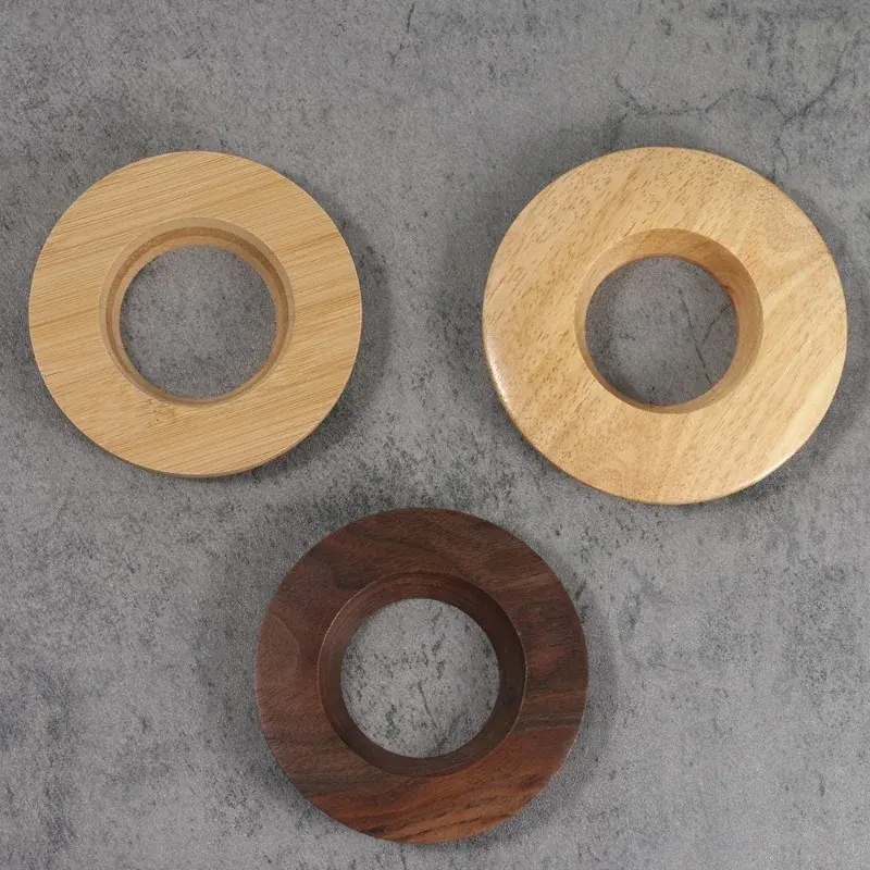 1pcs Coffee Filter Stand Cone Coffee Dripper Holder Rack Pour Over Filter Stand Durable Wooden for Origami Tea Strainer Holder