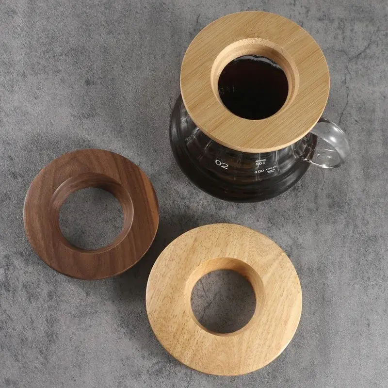 1pcs Coffee Filter Stand Cone Coffee Dripper Holder Rack Pour Over Filter Stand Durable Wooden for Origami Tea Strainer Holder