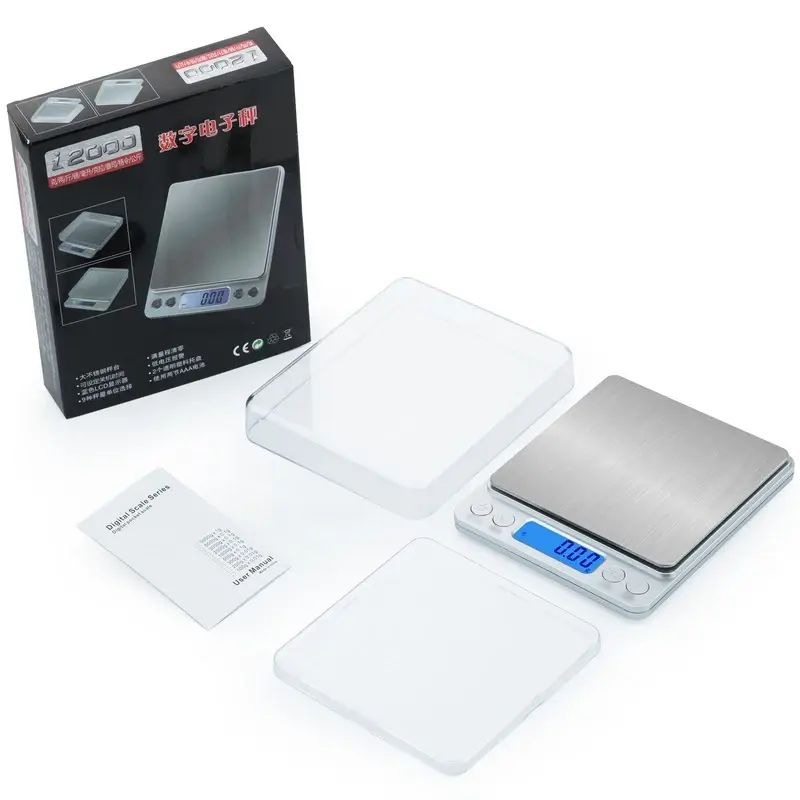 Kitchen Digital Scale 3000g/ 0.1g Small Jewelry Scale Cooking Food Scales Gram/Oz Digital Weight with Back-Lit LCD Display/Tare