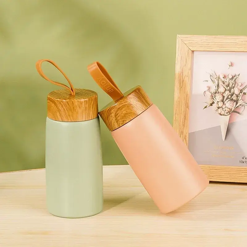 304 Stainless Steel Mini Water Bottle Thermos Vacuum Flask Portable Insulated Coffee Mug Outdoor sports Thermal Cup Travel Mug