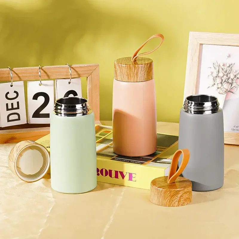 304 Stainless Steel Mini Water Bottle Thermos Vacuum Flask Portable Insulated Coffee Mug Outdoor sports Thermal Cup Travel Mug