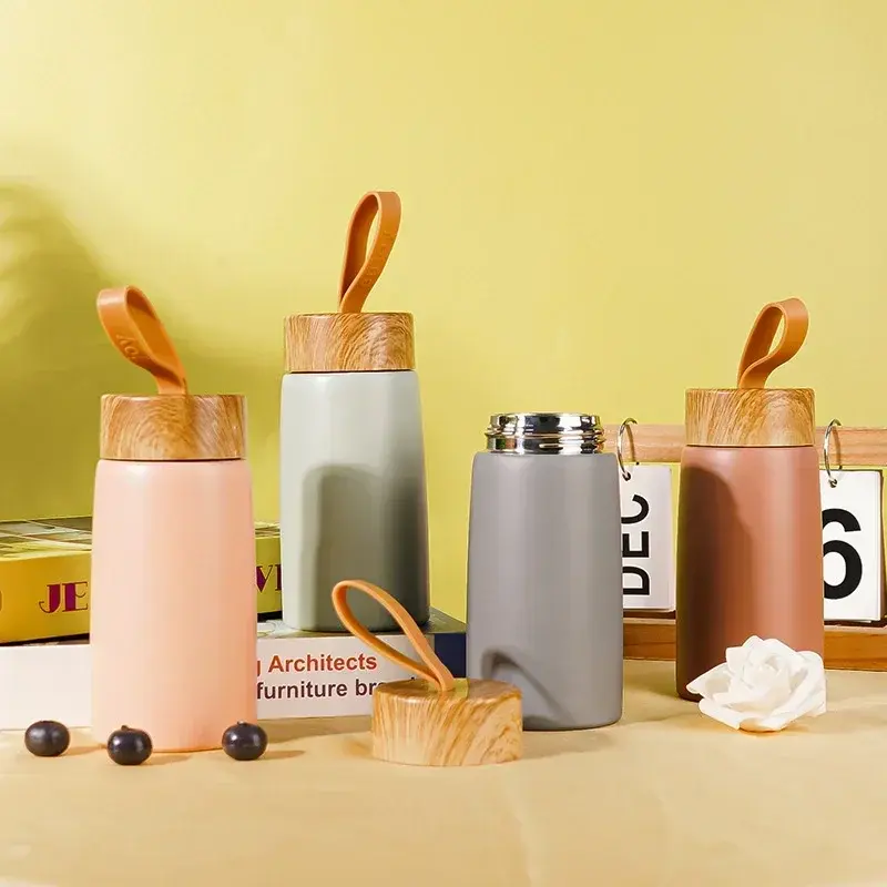 304 Stainless Steel Mini Water Bottle Thermos Vacuum Flask Portable Insulated Coffee Mug Outdoor sports Thermal Cup Travel Mug