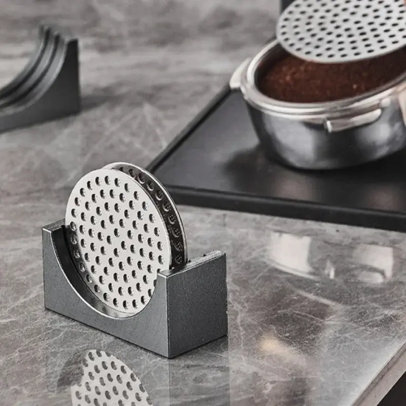 51/53/58mm Coffee Filter Screen Holder Metal Coffee Filter Storage Rack Base for Bar Cafe Espresso Portafilter Accessories