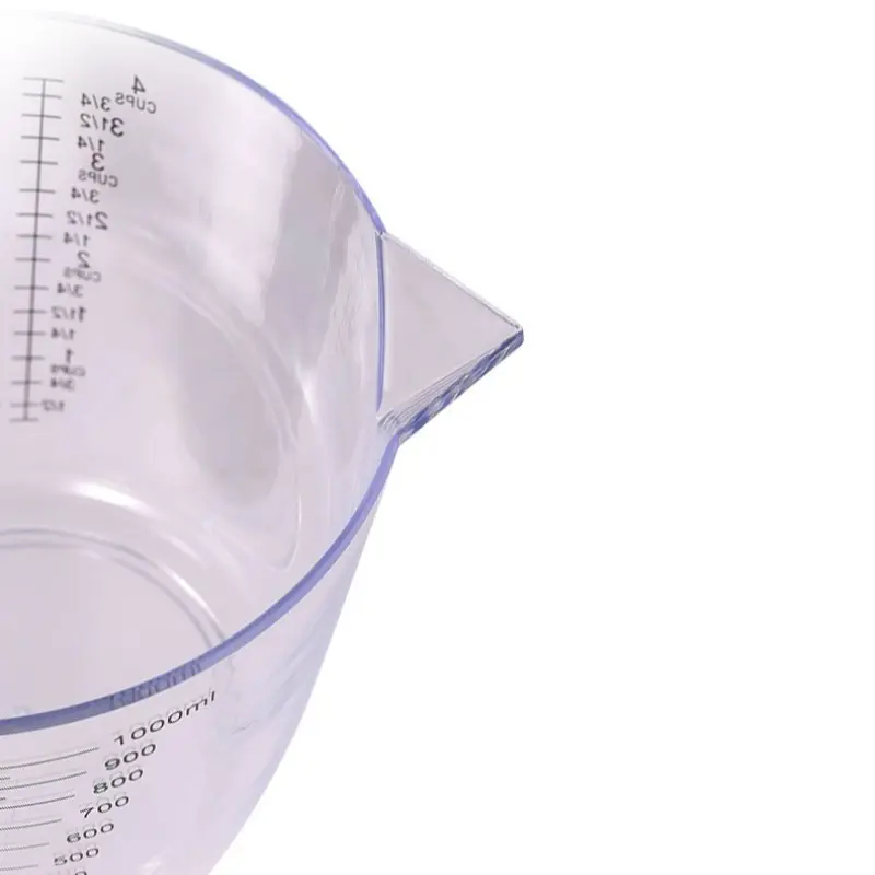 150/300/600/1000ml Measuring Cup with Scale Handle Plastic Tip Mouth Jug Cup Transparent Pour Spout Mixing Cup Measuring Tool