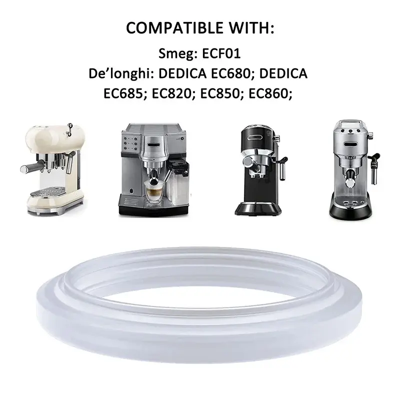 Silicone Seal Gasket For Delonghi Dedica EC680 EC685 EC9335M EC9355M EC9665M Coffee Machine Brew Head O-Ring Seal Water outlet