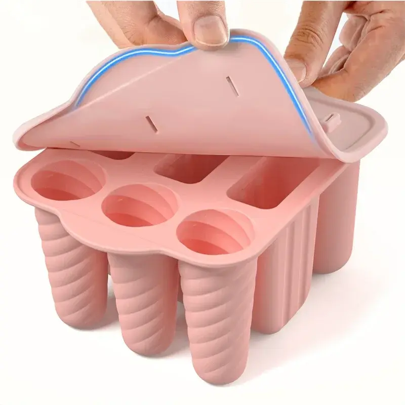 Silicone Popsicle Molds 9 Cavity Easy-Release Ice Cream Mold With Wooden Sticks Ice Pop Molds Homemade For home Ice Maker