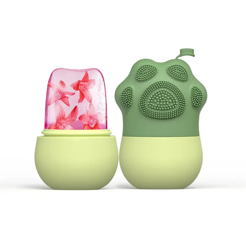 Ice Facial Roller Silicone Ice Trays Eye Face Massager Cute Cat Claw Shaped Ice Ball Beauty Skin Care Lifting Contouring Tools