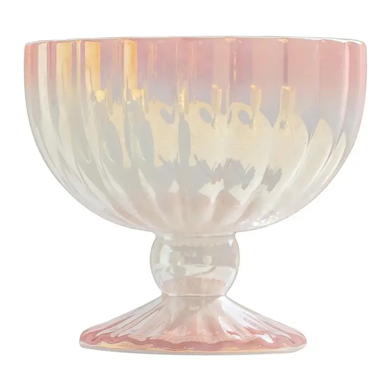 Gradient Ice Cream Cup Ceramic Dessert Yogurt Cup Summer Cold drinks INS Style Gloss Goblet Fruit Dish Snack Dessert Bowl Milk