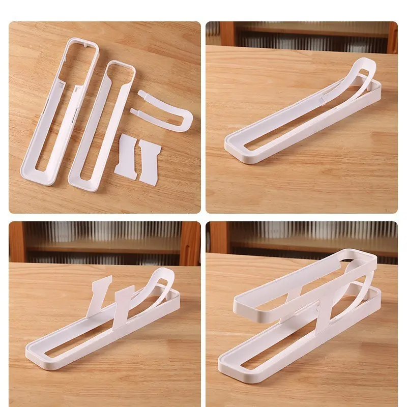 Double Layer Rolling Egg Dispenser Home Refrigerator Large Capacity Egg Storage Box Automatic Scrolling Egg Holder Kitchen Tools