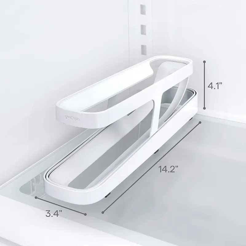 Double Layer Rolling Egg Dispenser Home Refrigerator Large Capacity Egg Storage Box Automatic Scrolling Egg Holder Kitchen Tools