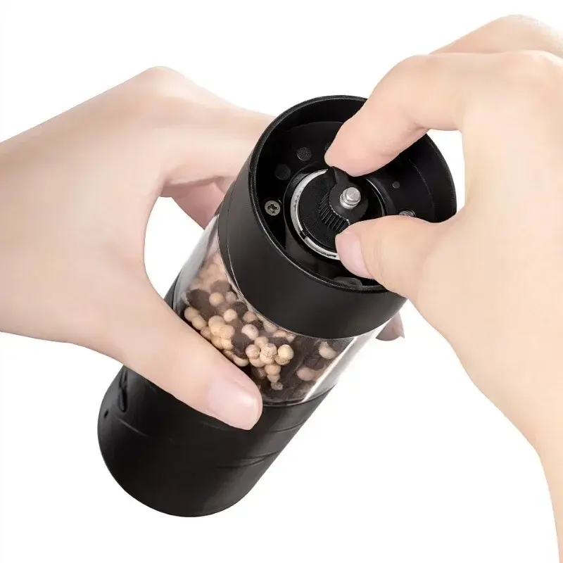 Electric Grinder Multifunction Pepper Seasonings Spices Grain Mill Salt Shaker Bean Grinder Adjustable Coarseness Kitchen Tool