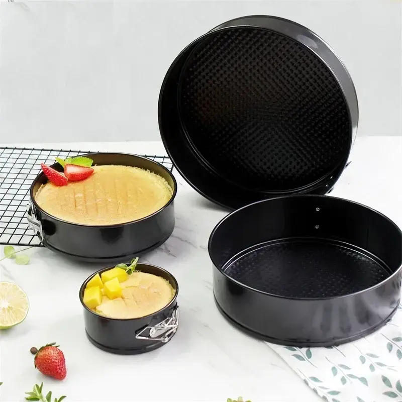 4/7/9/10 Inch Carbon Steel Cakes Molds Round Cake Pan Bakeware Non-Stick Removable Bottom Kitchen Accessories Metal Bake Mould