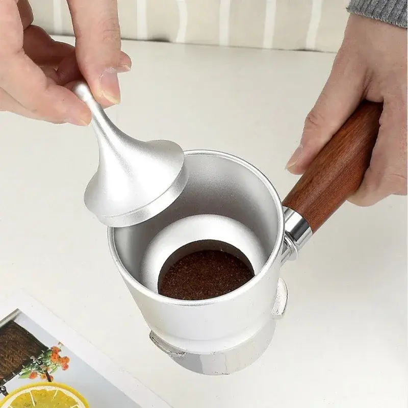 Aluminum Alloy Coffee Grinder Powder Falling Cup Espresso Dosing Cup EK43/58MM Coffee Dosing Cup Coffeeware Tamper Powder Tools