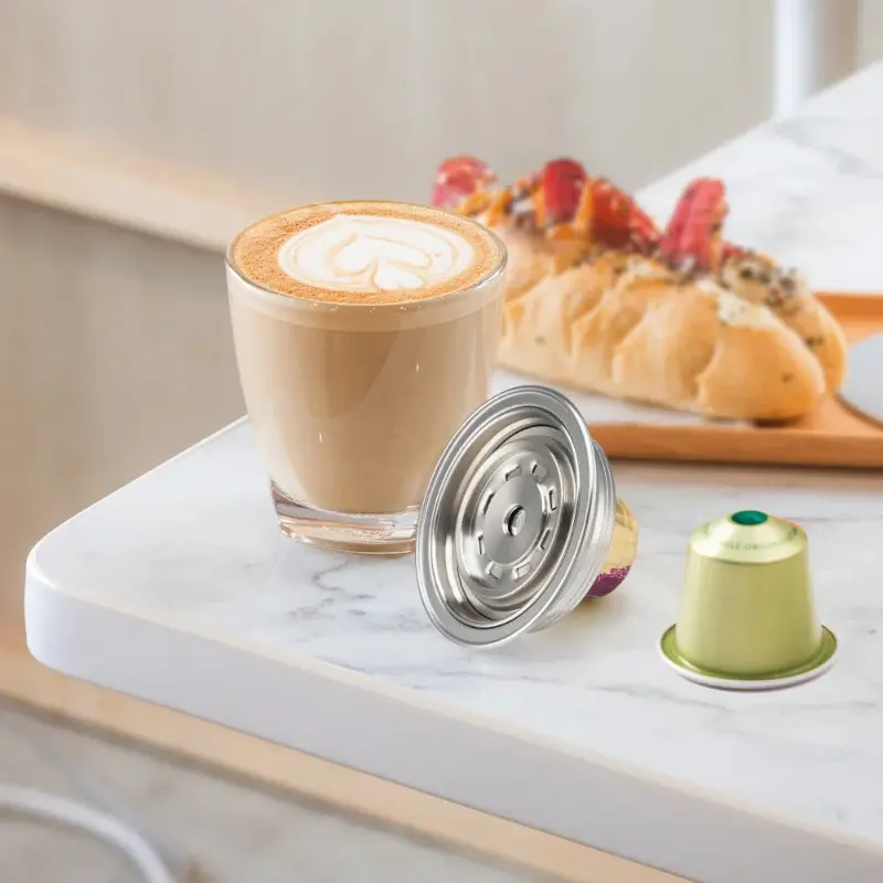 Stainless Steel G Cup Small Capsule Conversion Filter Adapter for Vertuo Next Pop Machine for Nespresso Coffee Capsule Reusable