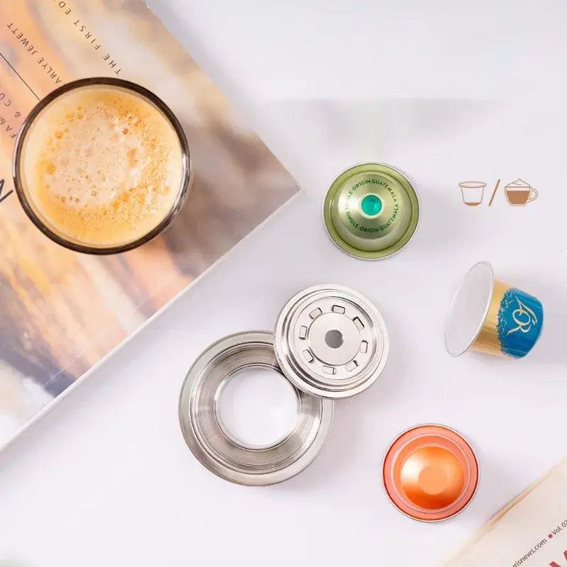 Stainless Steel G Cup Small Capsule Conversion Filter Adapter for Vertuo Next Pop Machine for Nespresso Coffee Capsule Reusable