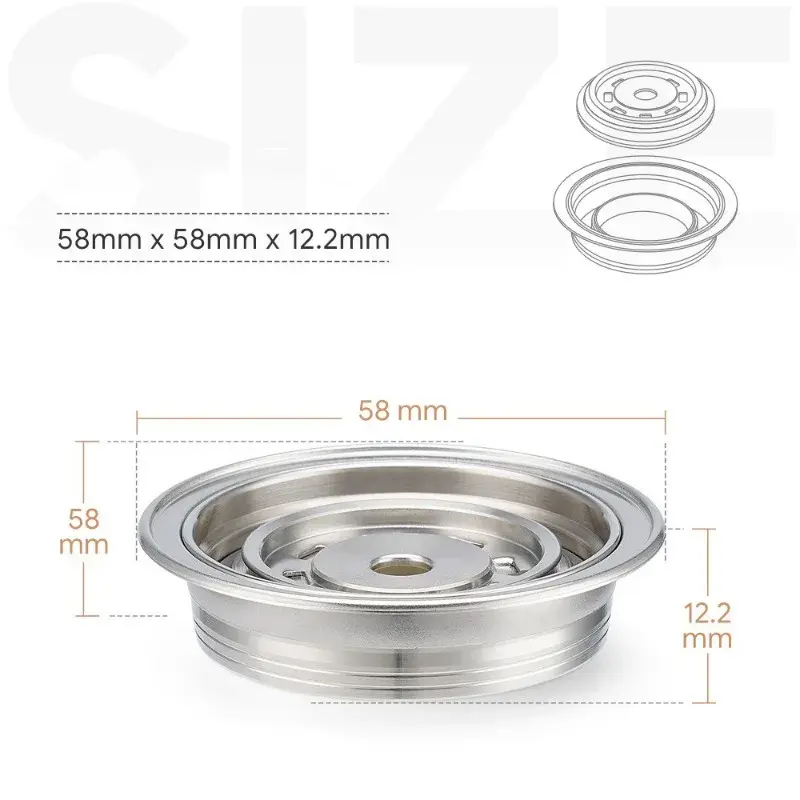 Stainless Steel G Cup Small Capsule Conversion Filter Adapter for Vertuo Next Pop Machine for Nespresso Coffee Capsule Reusable