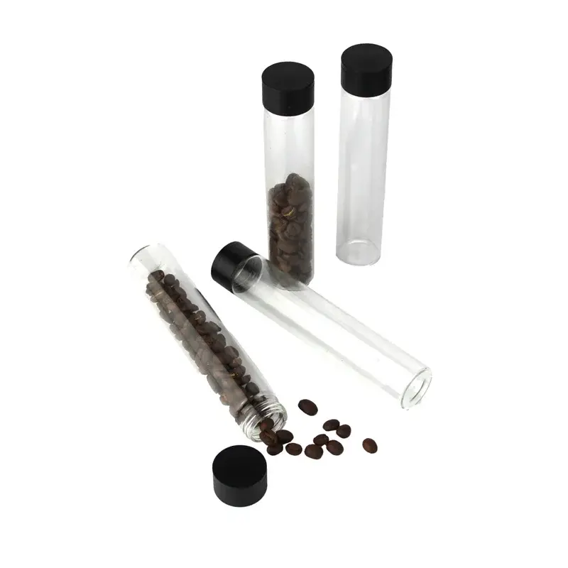 Coffee Bean Bottle Magnetic Test tube glass display shelf Tea Tube Bottle Single Dose Coffee Beans Storage Container Sealed jar