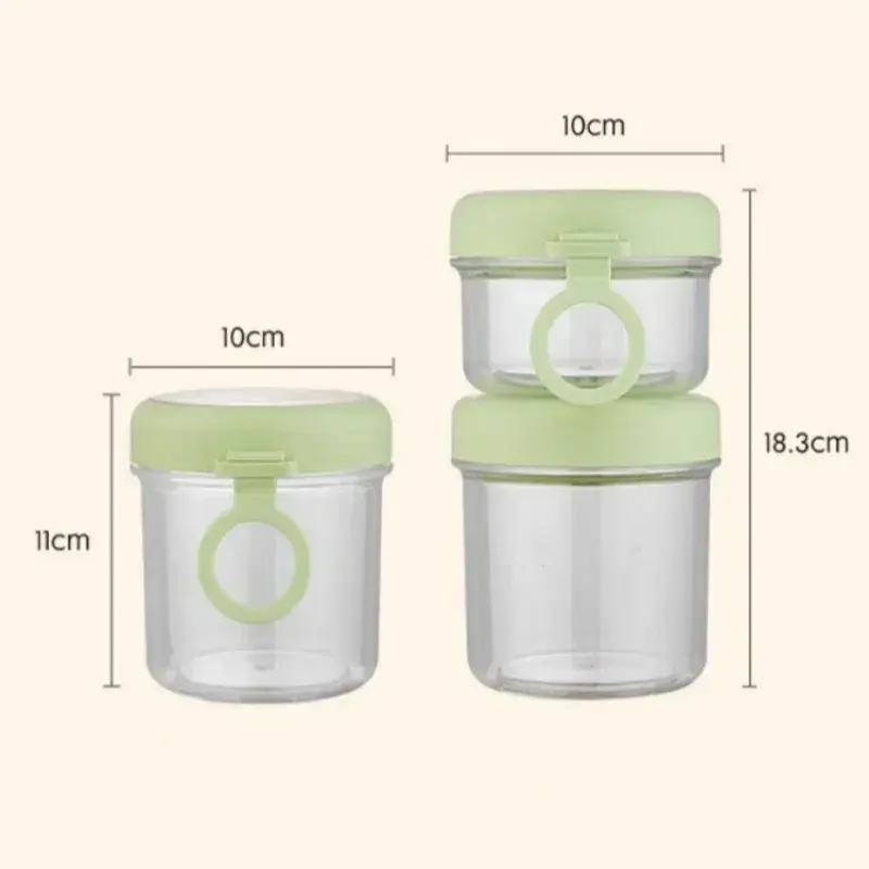 1/2Layer Fruit Yogurt Cup with Spoon Food Container Clear Portable Breakfast Oat Fruit Salad Seal Cup for Students Office Worker